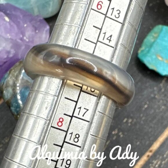 Montana agate ring/happy ring/protection for Aries - Picture 2 of 7